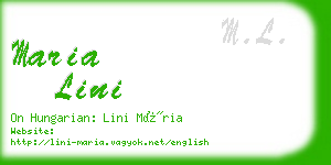 maria lini business card